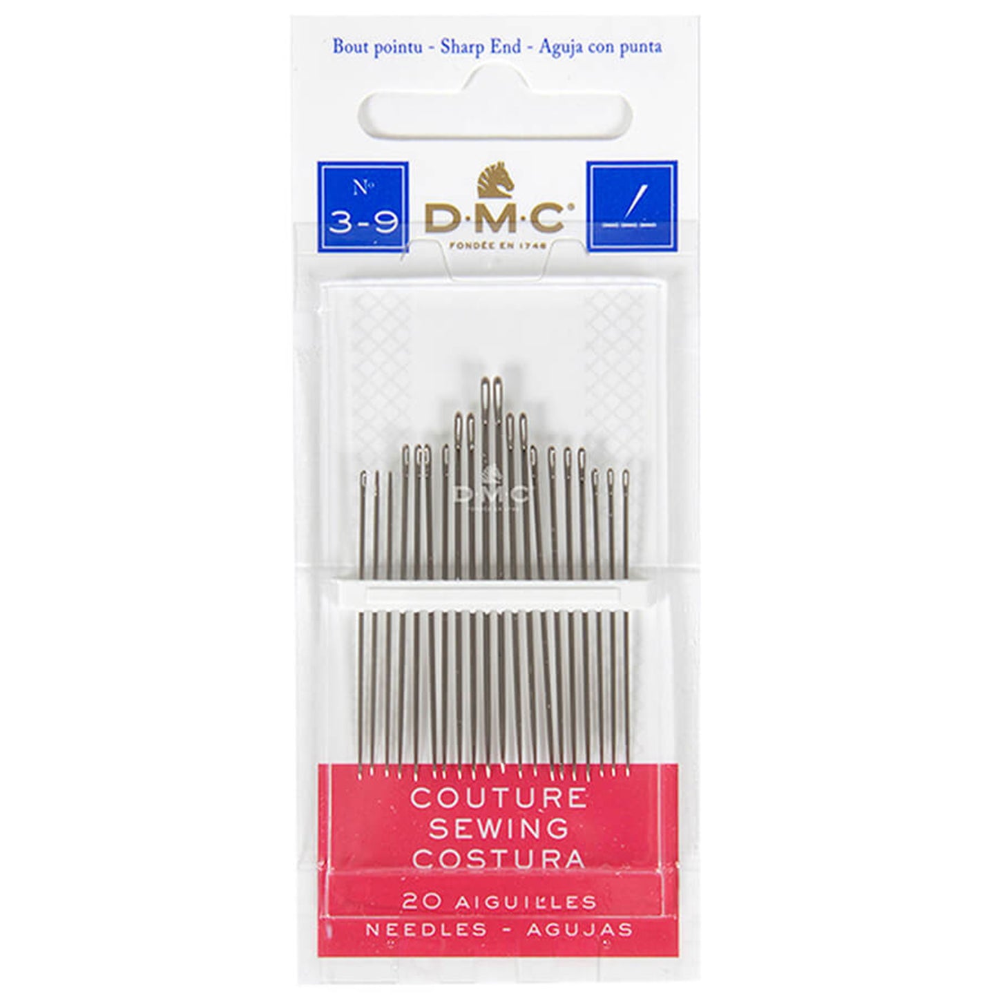 DMC SEWING NEEDLES NO 3-9