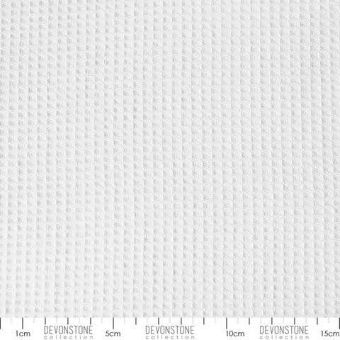 DEVONSTONE WAFFLE SOLID WHITE 150CM WIDE