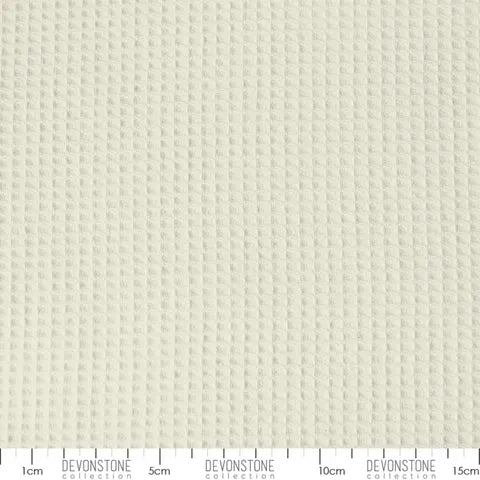 DEVONSTONE WAFFLE SOLID CREAM 150CM WIDE