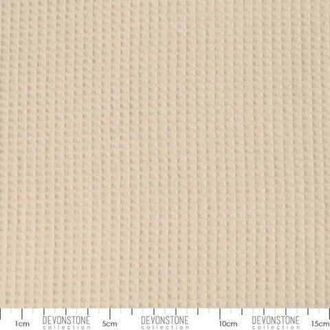 DEVONSTONE WAFFLE SOLID ECRU 150CM WIDE