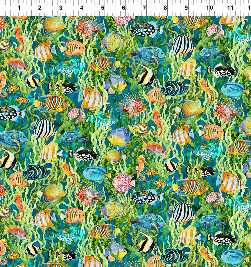 CALYPSO III BY JASON YENTER TEAL FISH