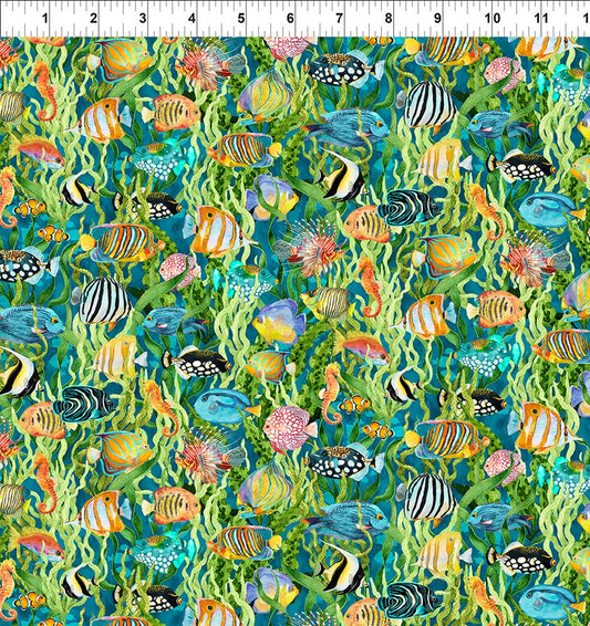 CALYPSO III BY JASON YENTER TEAL FISH