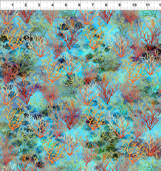 CALYPSO III BY JASON YENTER TEAL CORAL