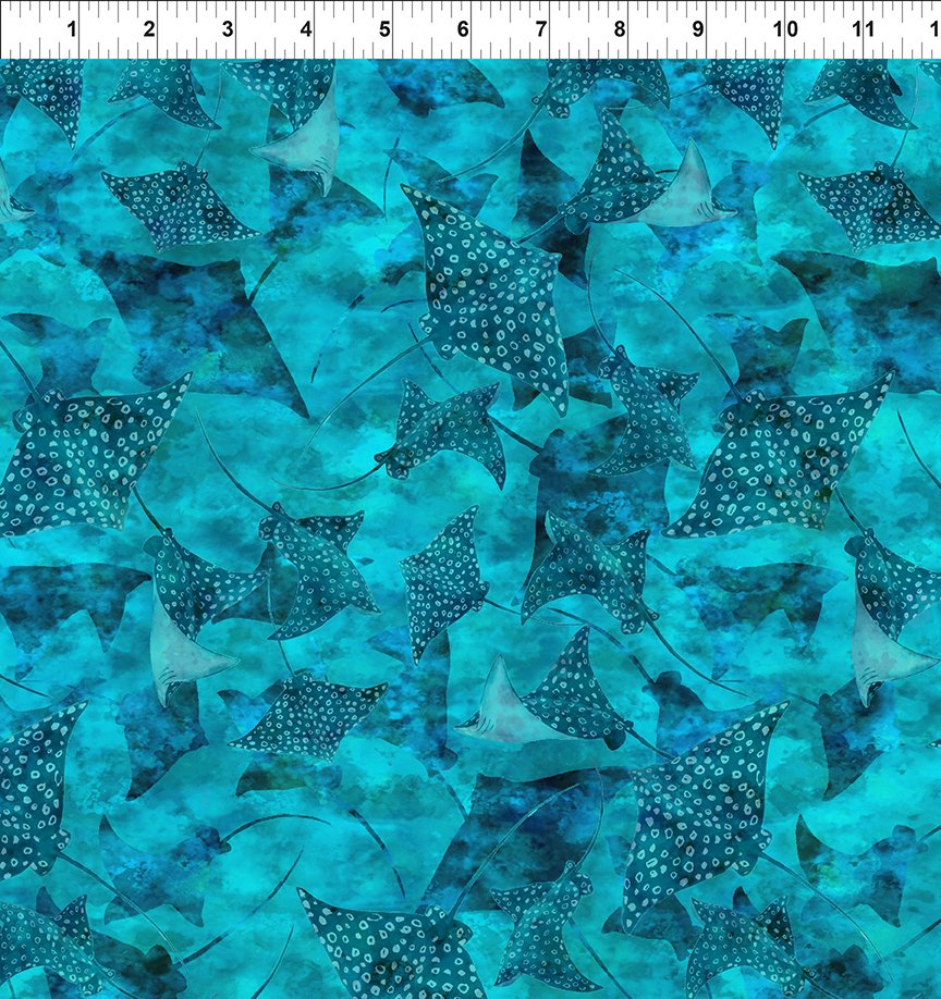 CALYPSO III BY JASON YENTER TEAL STRINGRAYS