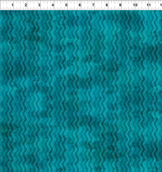CALYPSO III BY JASON YENTER TEAL WAVES