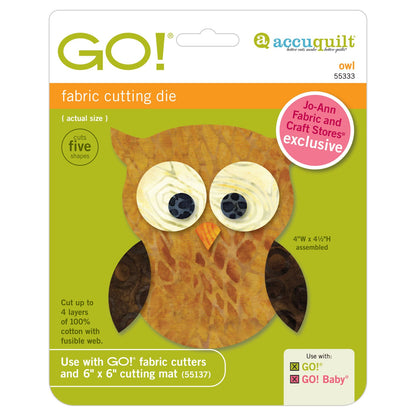 GO! APPLIQUE OWL ACCUQUILT