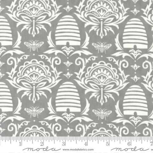 HONEY AND LAVENDER Pebble Gray Damask M85682 27