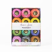 ELEGANZA 8 PERLE VARIEGATED COTTON STARS 12 PACK ALISON GLASS