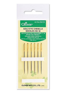 CLOVER GOLD EYE CHENILLE  NEEDLES (NO22)