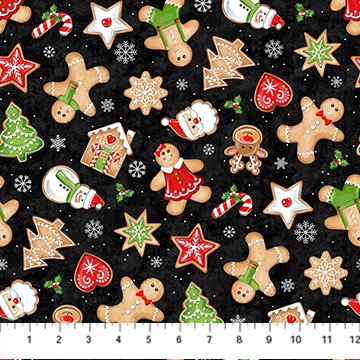 SUGAR COATED COOKIES BLACK MULTI