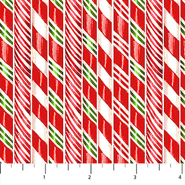 SUGAR COATED CANDY CANE STRIPE WHITE MULTI