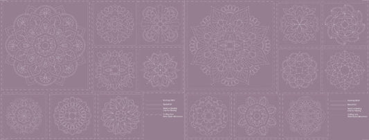 Mandala Stitchery Panel GRAPE