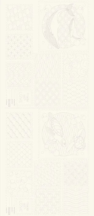 OCEAN SASHIKO PANEL NATURAL DV4090
