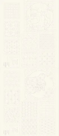 FAUNA SASHIKO PANEL NATURAL DV4095