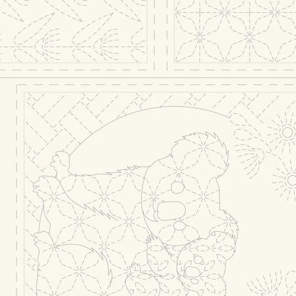 FAUNA SASHIKO PANEL NATURAL DV4095