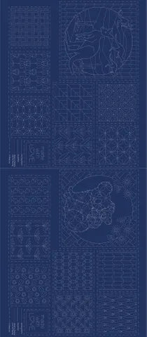 FAUNA SASHIKO PANEL NAVY DV4096