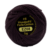 WONDERFIL ELEGANZA PEARL COTTON SIZE 8 - 08 BLACK LOTUS