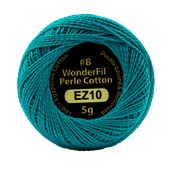 WONDERFIL ELEGANZA PEARL COTTON SIZE 8 - 10 BLUE LAGOON
