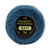 WONDERFIL ELEGANZA PEARL COTTON SIZE 8 - 11 BATTLESHIP