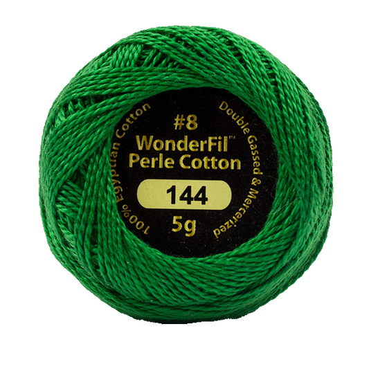 WONDERFIL ELEGANZA PEARL COTTON SIZE 8  - 144 EMERALD