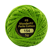 WONDERFIL ELEGANZA PEARL COTTON SIZE 8 - 154 GRANNY SMITH