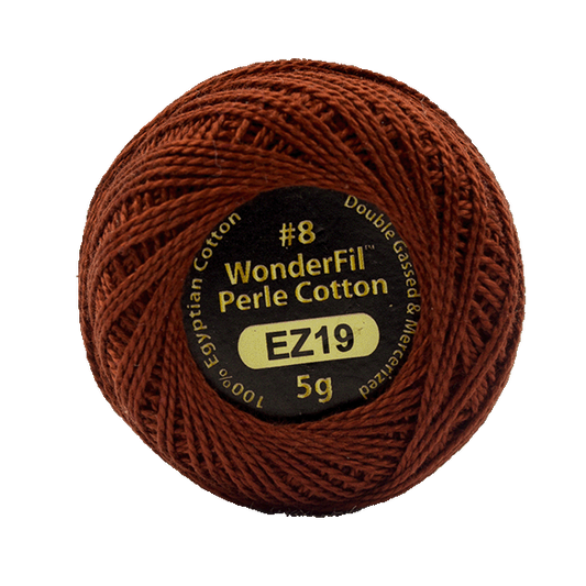 WONDERFIL ELEGANZA PEARL COTTON SIZE 8  - 19 AUTUMN LEAF