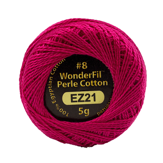 WONDERFIL ELEGANZA PEARL COTTON SIZE 8  - 21 CROWN JEWEL