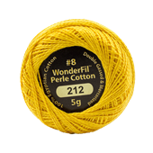 WONDERFIL ELEGANZA PEARL COTTON SIZE 8 - 212 HONEY CAKE