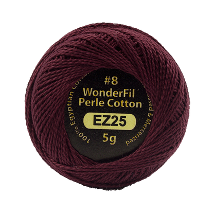 WONDERFIL ELEGANZA PEARL COTTON SIZE 8 25 ROSEWOOD