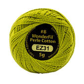 WONDERFIL ELEGANZA PEARL COTTON SIZE 8 - 31 LEMONGRASS