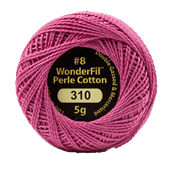 WONDERFIL ELEGANZA PEARL COTTON SIZE 8 - 310 PINK GLOSS