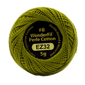WONDERFIL ELEGANZA PEARL COTTON SIZE 8 - 32 OLIVE