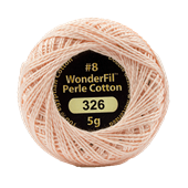WONDERFIL ELEGANZA PEARL COTTON SIZE 8 - 326 CHERRY BLOSSOM