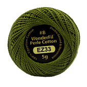 WONDERFIL ELEGANZA PEARL COTTON SIZE 8 - 33 MARSH GREEN