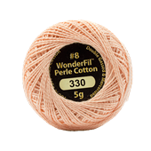 WONDERFIL ELEGANZA PEARL COTTON SIZE 8 - 330 PEACH FUZZ