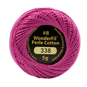 WONDERFIL ELEGANZA PEARL COTTON SIZE 8 - 338 AZALEA