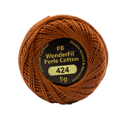 WONDERFIL ELEGANZA PEARL COTTON SIZE 8 - 424 TAWNY OWL