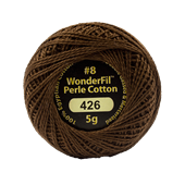 WONDERFIL ELEGANZA PEARL COTTON SIZE 8 -426 NUTMEG