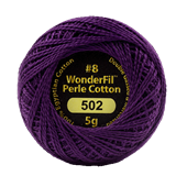 WONDERFIL ELEGANZA PEARL COTTON SIZE 8 502 PURPLE PASSION