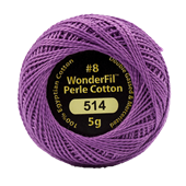 WONDERFIL ELEGANZA PEARL COTTON SIZE 8  514 FRAGRANT LILAC