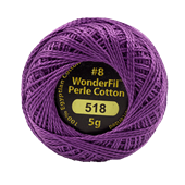 WONDERFIL ELEGANZA PEARL COTTON SIZE 8  518 AMETHYST