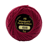 WONDERFIL ELEGANZA PEARL COTTON SIZE 8  608 WAR PAINT