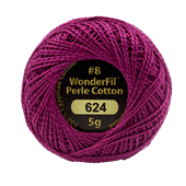 WONDERFIL ELEGANZA PEARL COTTON SIZE 8   624 GLAMOUR