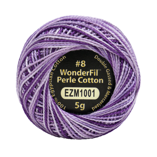 WONDERFIL ELEGANZA VARIEGATED PERLE 8 PURPLE PASSION 1001