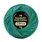 WONDERFIL ELEGANZA VARIEGATED PEARL 8   LILYPOND 1035