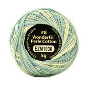 WONDERFIL ELEGANZA VARIEGATED PEARL 8   PASTEL LANDSCAPE 1036