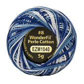 WONDERFIL ELEGANZA VARIEGATED PEARL 8   BLIZZARD 1040