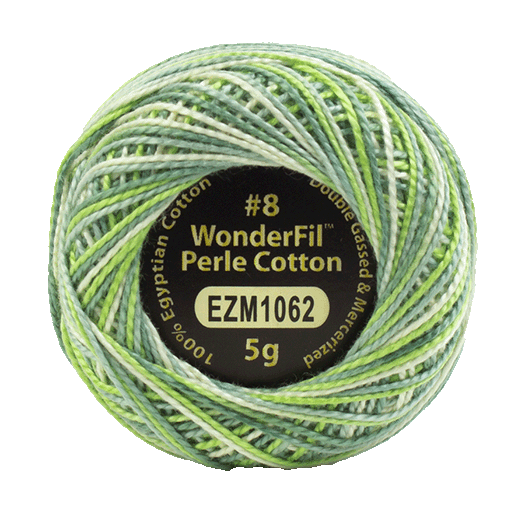 WONDERFIL ELEGANZA VARIEGATED PERLE 8 PARSLEY 1062