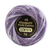 WONDERFIL ELEGANZA VARIEGATED PERLE 8 EGGPLANT SOUFFLE 1074