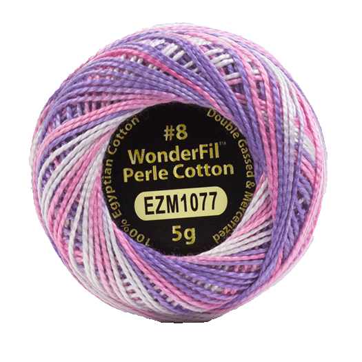 WONDERFIL ELEGANZA VARIEGATED PERLE 8 SWEET TARTS 1077